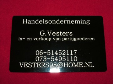 400 aluminium visitekaartjes