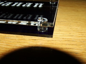 Acrylaat naambord 15 x 10 cm