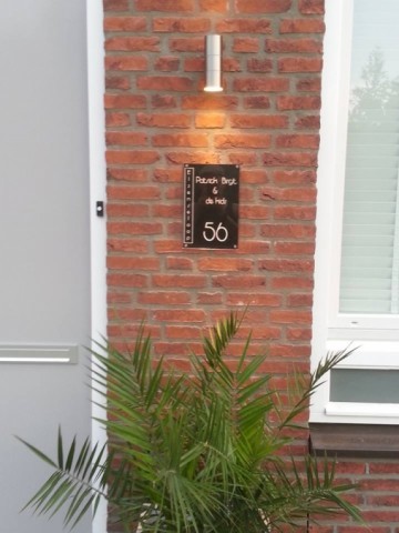 Acrylaat naambord 30 x 20 cm