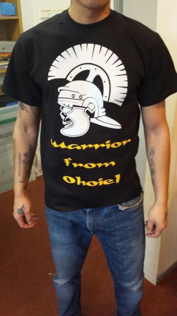 Zwart Shirt met transfer groot